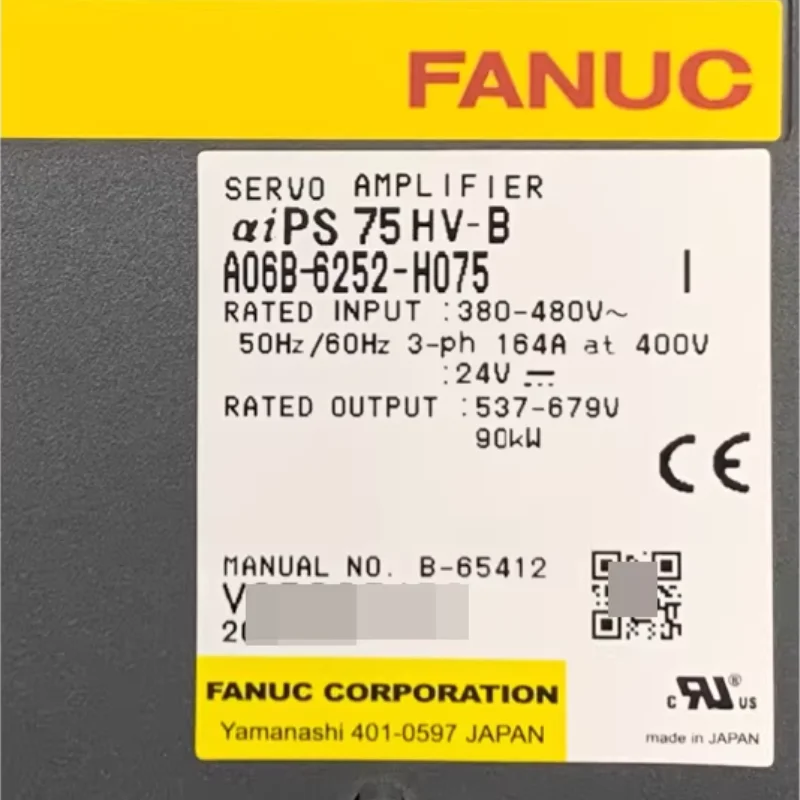 Fanuc A06B-6252-H075 Servo Amplifier Tested ok In Stock