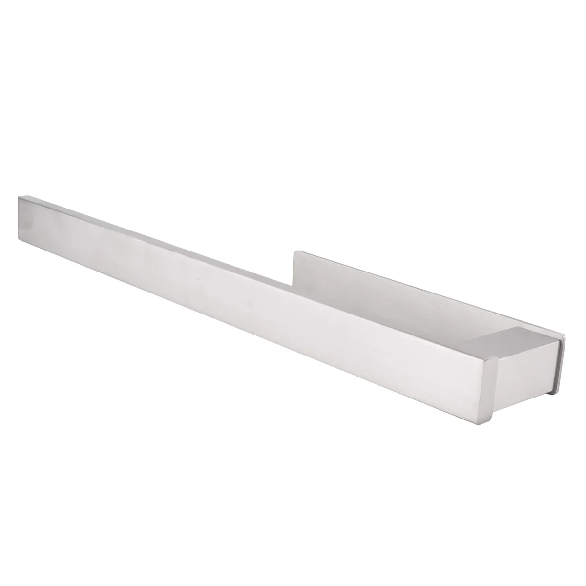 스테인레스 스틸 타올 랙, 자체 접착, 펀치 없음, 블랙 욕실 변기 타올 랙 (실버), A62X, 39cm