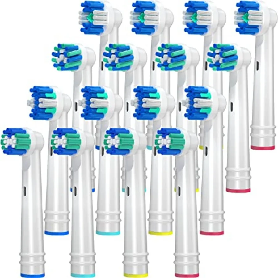 

Replacement Brush Heads for Oral B, 16 Pcs Toothbrush Replacement Heads Compatible with Oral B Pro1000 Pro3000 Pro5000 Pro7000,