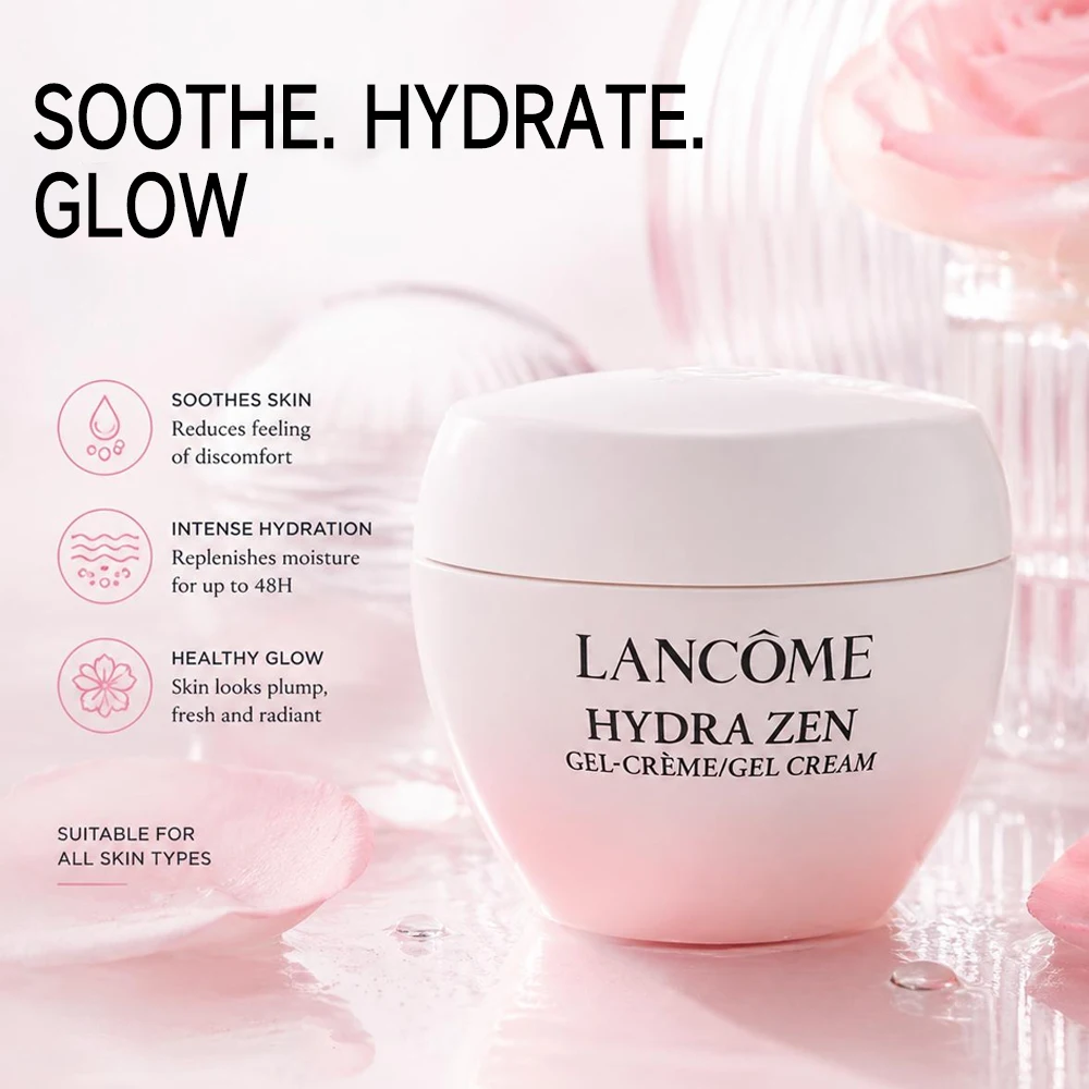 Lancôme Hydra Zen Anti-Stress Moisturising Cream 15ml Soothing Hydrating Face Cream For Sensitive Skin 48H Hydration Hyaluronic