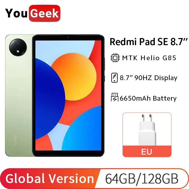 글로벌 버전 샤오미 Redmi Pad SE 8.7 MTk Helio G85 와이파이 5 듀얼밴드 8.7\
