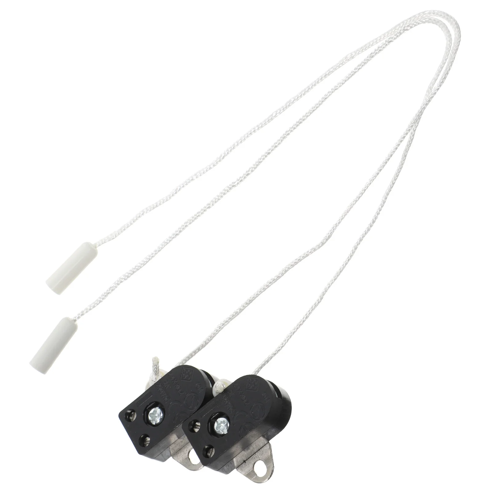 

2 Pcs Pull Chain Outdoor Light Zipper Bathroom Lights Pulls for Copper Bedside Lamp Rope Cord