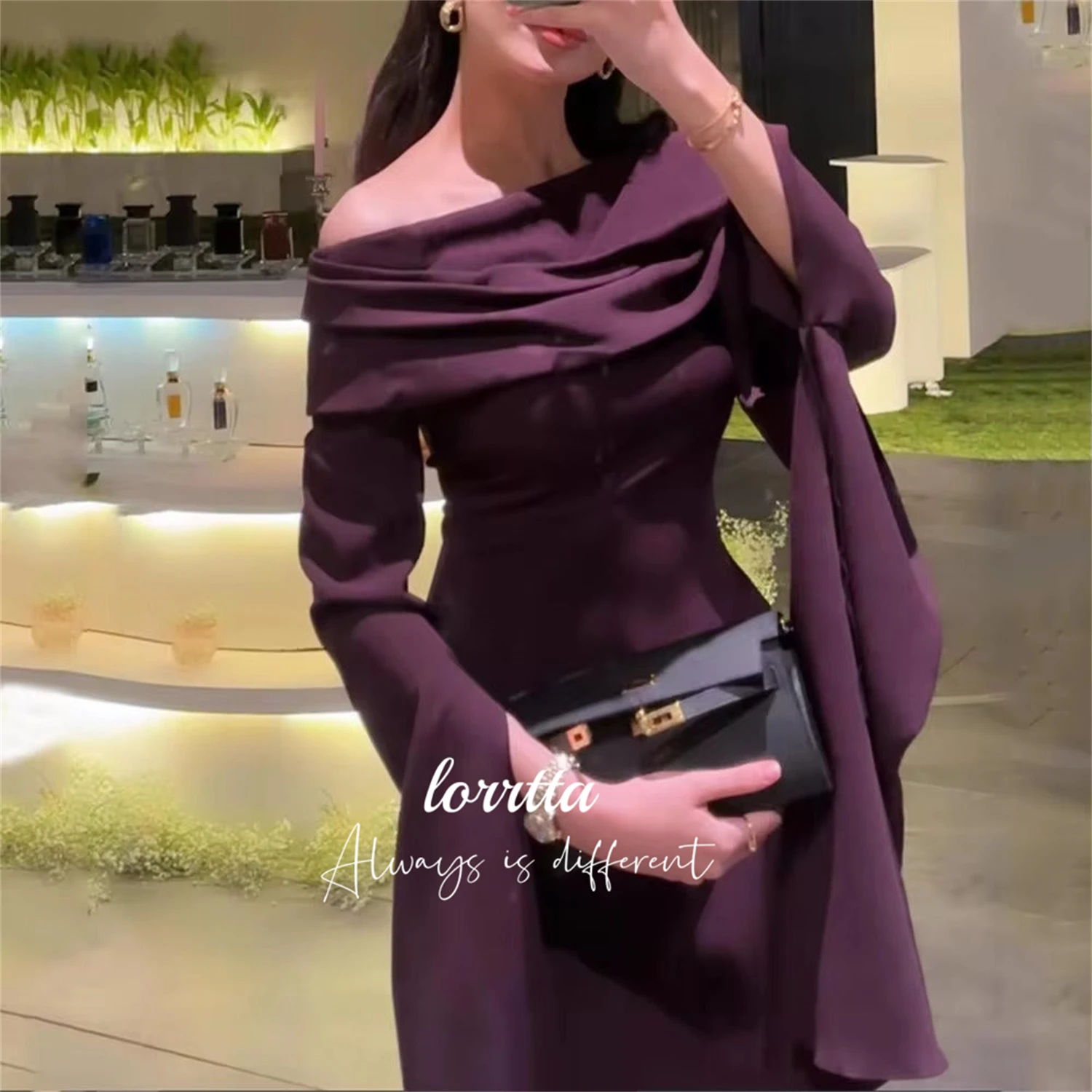 Purple Elegant Dress Evening Wedding Party Dresses for Formal Occasions Luxury Robe De Soiree Femmes Woman Prom Customized