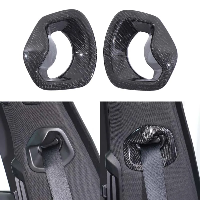 

Настоящее углеродное волокно, защитный ремень безопасности на переднее сиденье, накладка, наклейка для BMW 7 серии G70 2023-2025, автоаксессуары