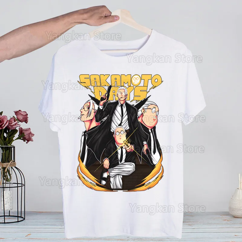 Sakamoto Days T Shirt Men Shirts Quality Summer Top Tshirts Short Sleeves Tees T-Shirt