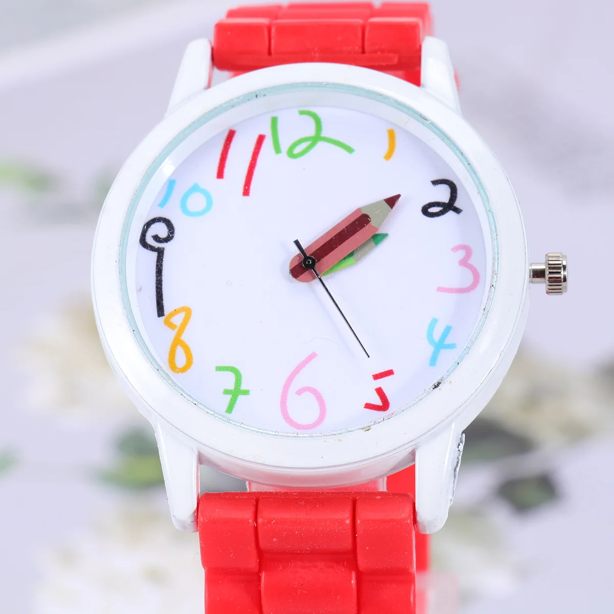 1Pcs Digital Pencil Watch for Kids Creative Cartoon Children Watch Silicone Waterproof Design Fun Birthday Gift for Boys Girls