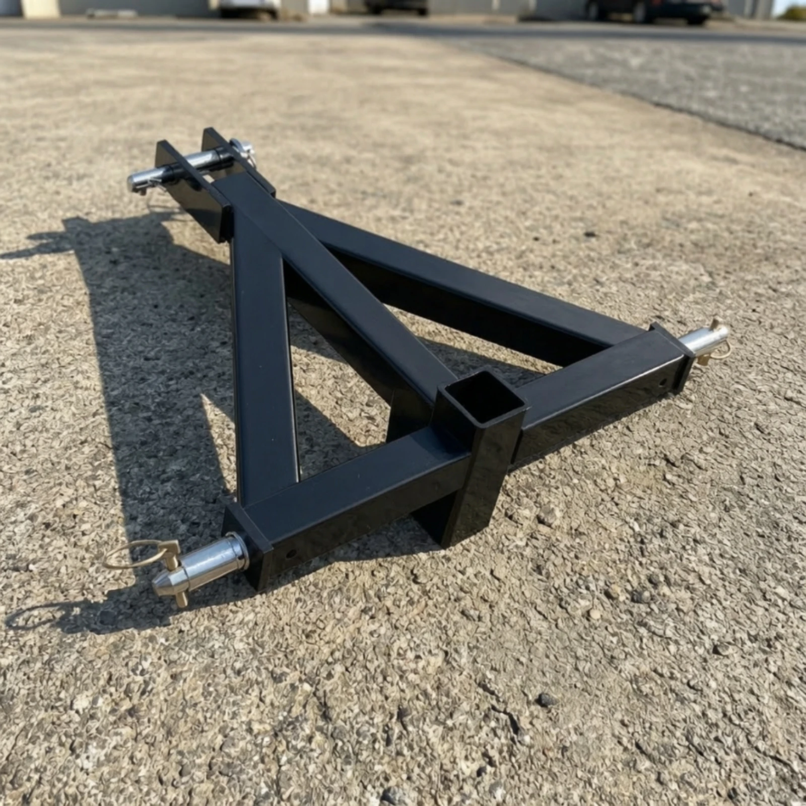 Tractor Hitch Adapter with 2-Inch Receiver Triangular Three-Point Trailer Hitch Adapter Compatible Corrosion-Resistant
