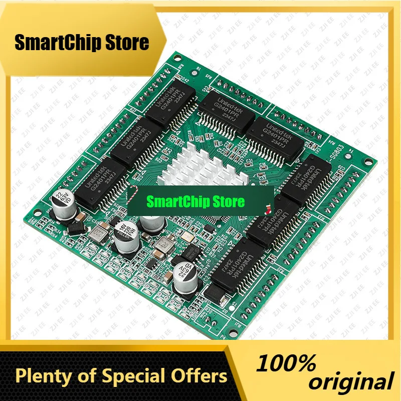 SmCpLX-SG803-2 8-port Full Gigabit Pin Switch Module, Onboard Mini Card Unmanaged Network Transparent Transmission PCBA