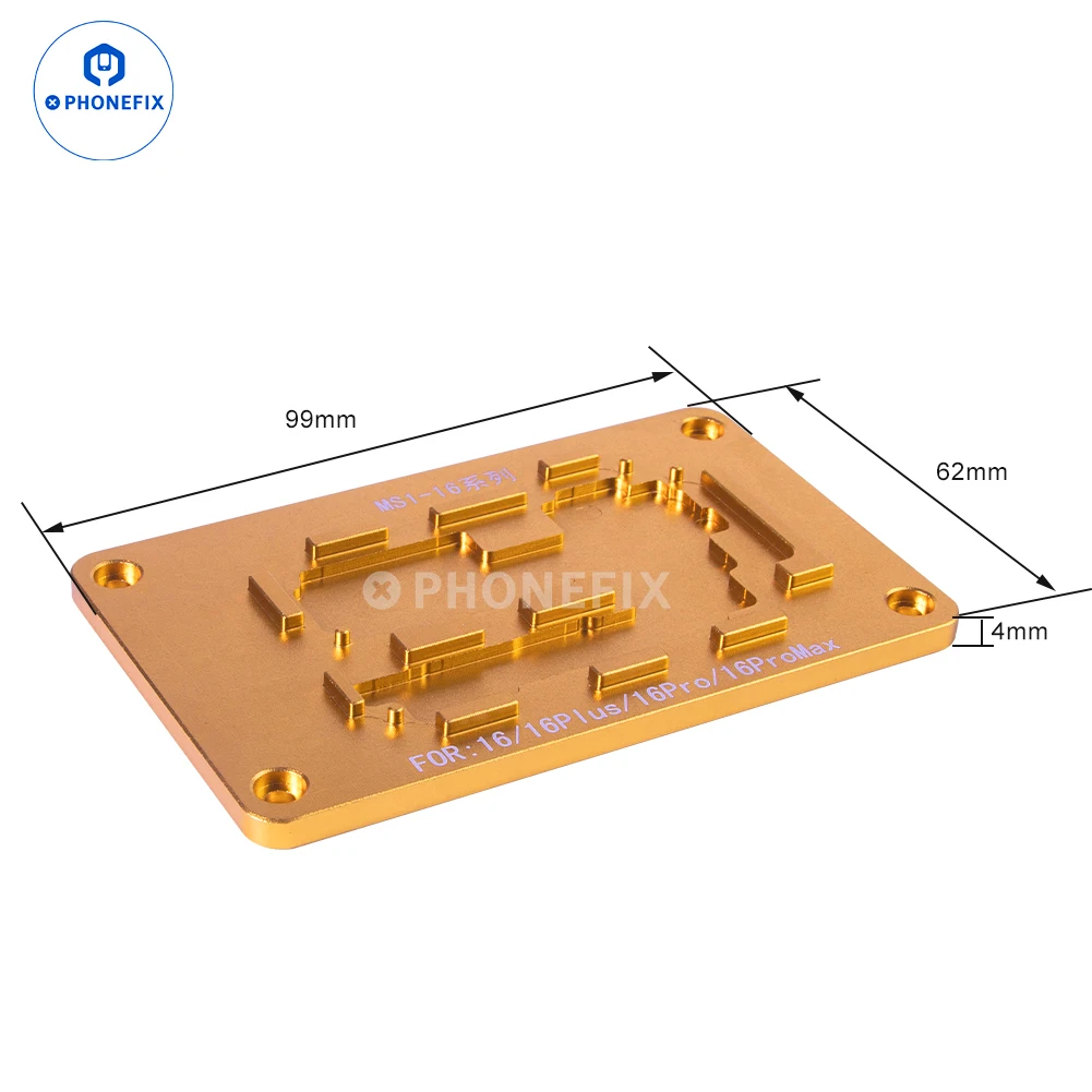 Universal iHeat Pro Heating Mold MIJING MS1 L2024 Pre-heating Platform Fixture for iPhone 16 15 14 13 12 11 X Series Desoldering