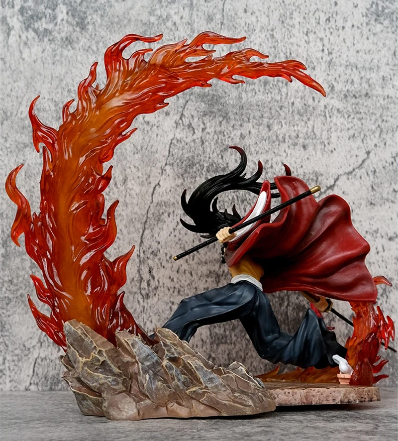 22 سنتيمتر أنيمي شيطان القاتل Tsugikuni Yoriichi Kokushibo GK PVC عمل الشكل معركة تمثال تحصيل نموذج الاطفال اللعب دمية الهدايا