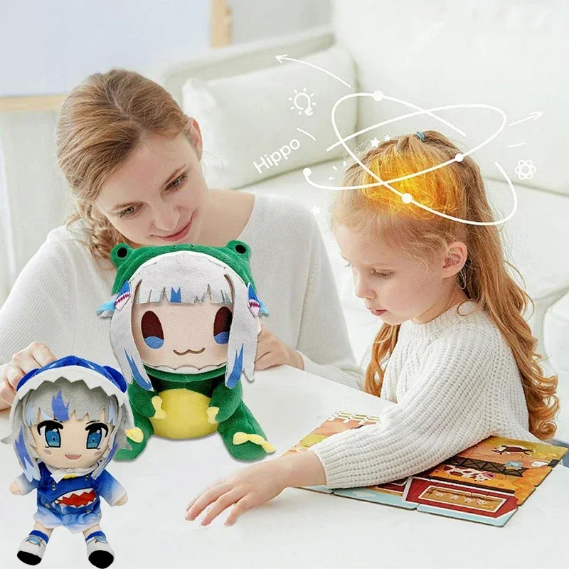 Hololive دينو جورا ألعاب من نسيج مخملي Gawr القرش محشوة دمى الطفل الحيوانات الظاهري YouTuber Plushies الشكل وسادة طفل هدايا عيد الميلاد