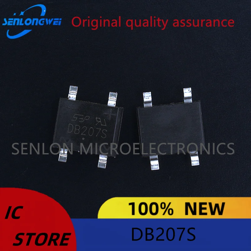 10 STKS Nieuwe originele DB207S SOP-4 Gelijkrichterbrug patchbrug