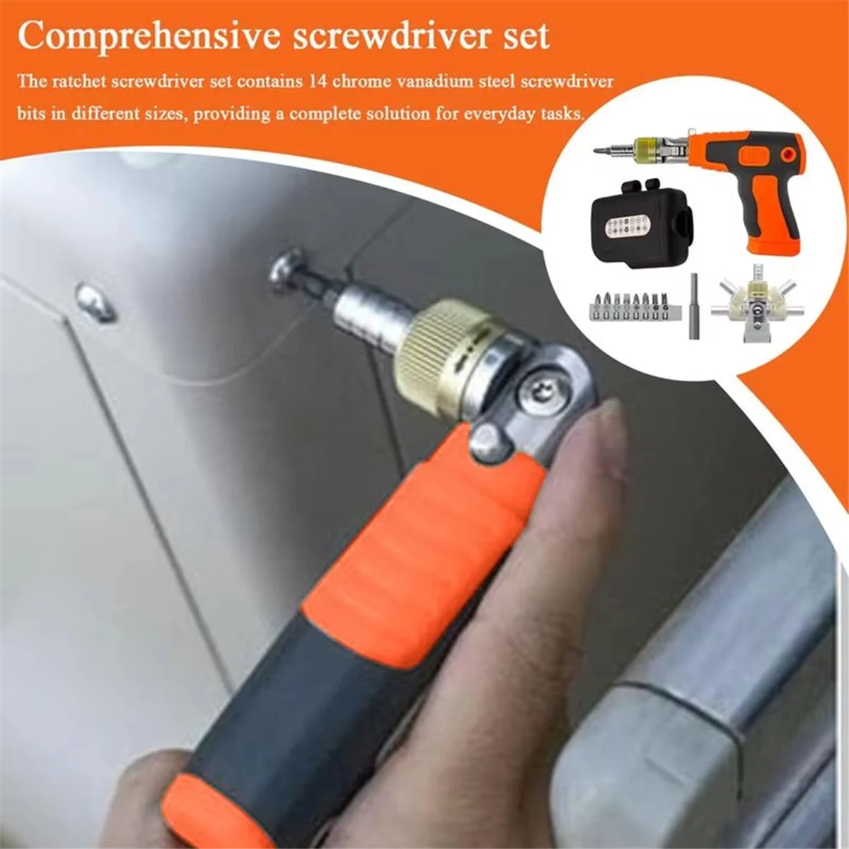 Y31A 래칫 스크류 드라이버 180도 조절 가능한 각도 스크루 드라이버 전자 컴퓨터 도구 수리 키트 인체 공학적 너트 드라이브