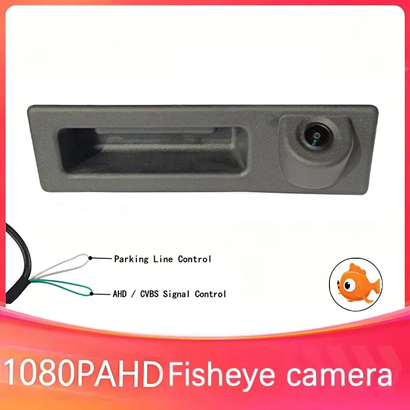 Камера заднего вида AHD 1080P для BMW, встраиваемая в ручку багажника, для серий 5 (F10, F11), 3 (F30, F31, F32), X1, X3, X4, X5 (F15/F16)