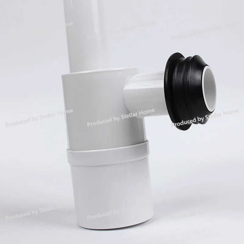 Basin Drain Pipe Washbasin Anti-Odor Wall Drain Compact Rotatable Universal Self-Cleaning Trap Adjustable