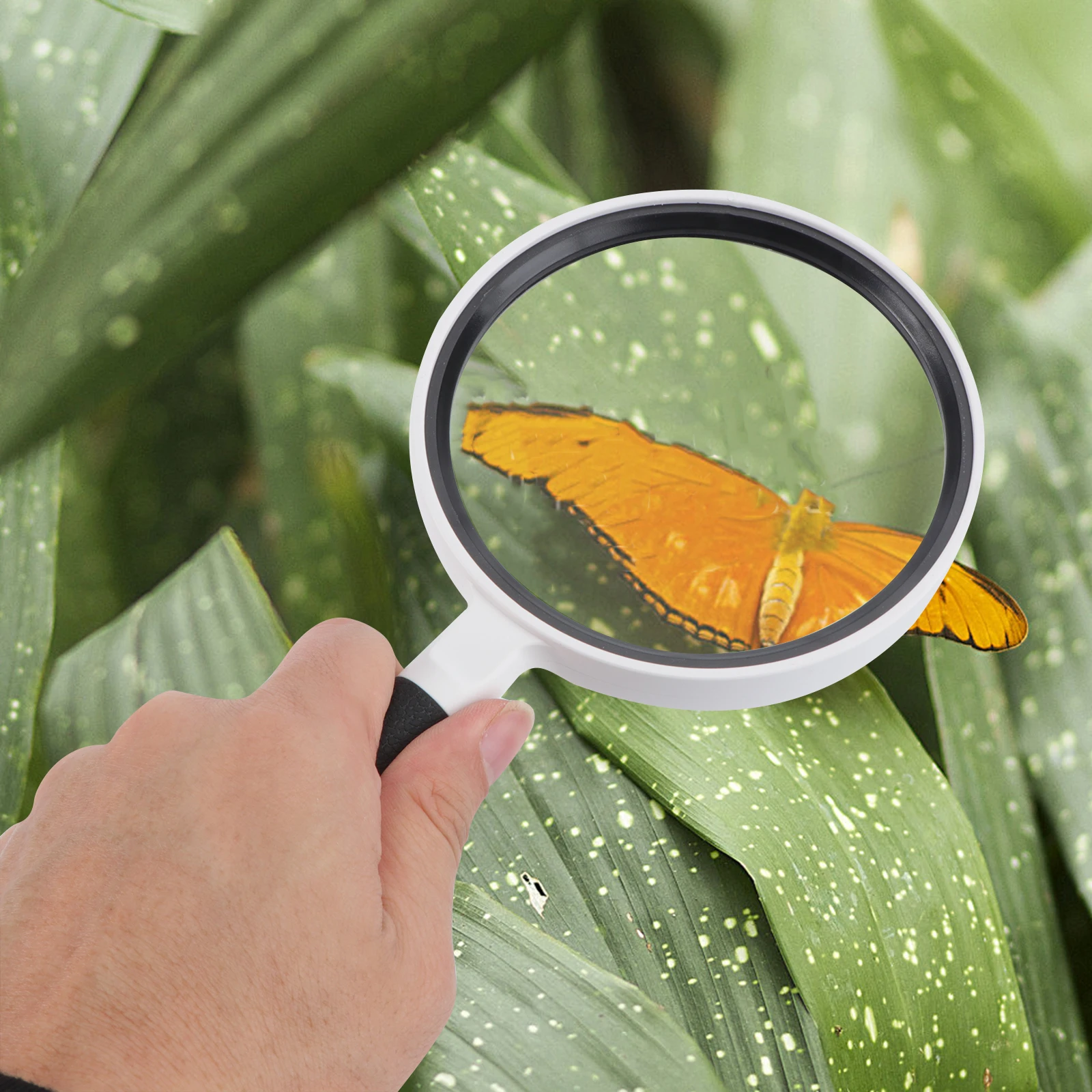 

Kids Handheld Magnifying Glass Premium Material Safe Durable High Definition Observation Insect Plants Exploration Gift