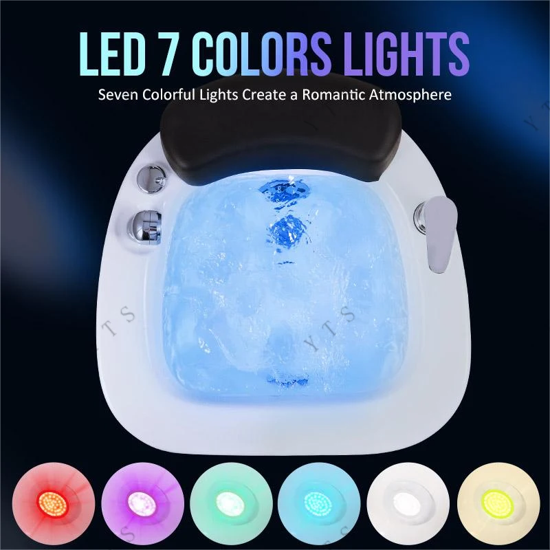 صالون تجميل سبا باديكير كرسي أجزاء من أضواء ملونة أطباق باديكير سبا LED أضواء حوض الاستحمام IP68 Jucuzzi مصباح