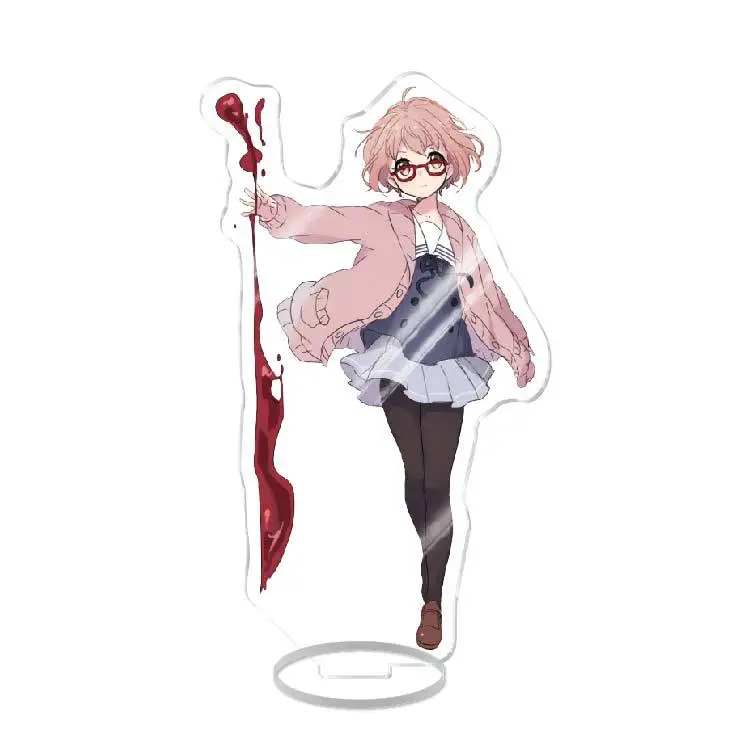 Anime Game Beyond The Boundary Acrylic Stand Action Figure Kyokai No Kanata Acrylic Desktop Stand Model Toy Gift