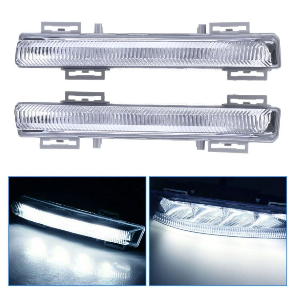 LED Daytime Running Fog Lights A2049068900 A2049069000 For Mercedes Benz E-Class W207 E260 E350 E400 2009-2013 - Image 4