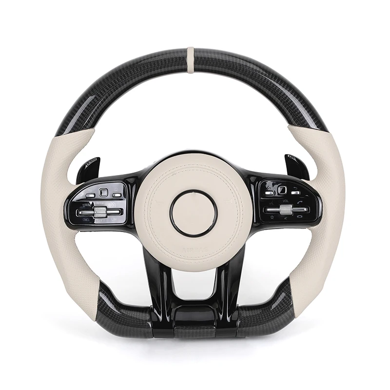 

Полукожаный карбоновый руль Volante Lenkrad 2025 для Mercedes Benz C250 W164 W177 GLK GLC63 GLS X167 GLC GLE Coupe AMG