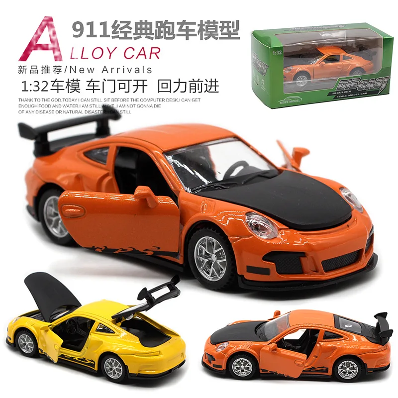 

1:32 911 классический винтажный автомобиль из сплава, модель детского подарка на день рождения, игрушка-головоломка, орнамент, расширенная коллекция