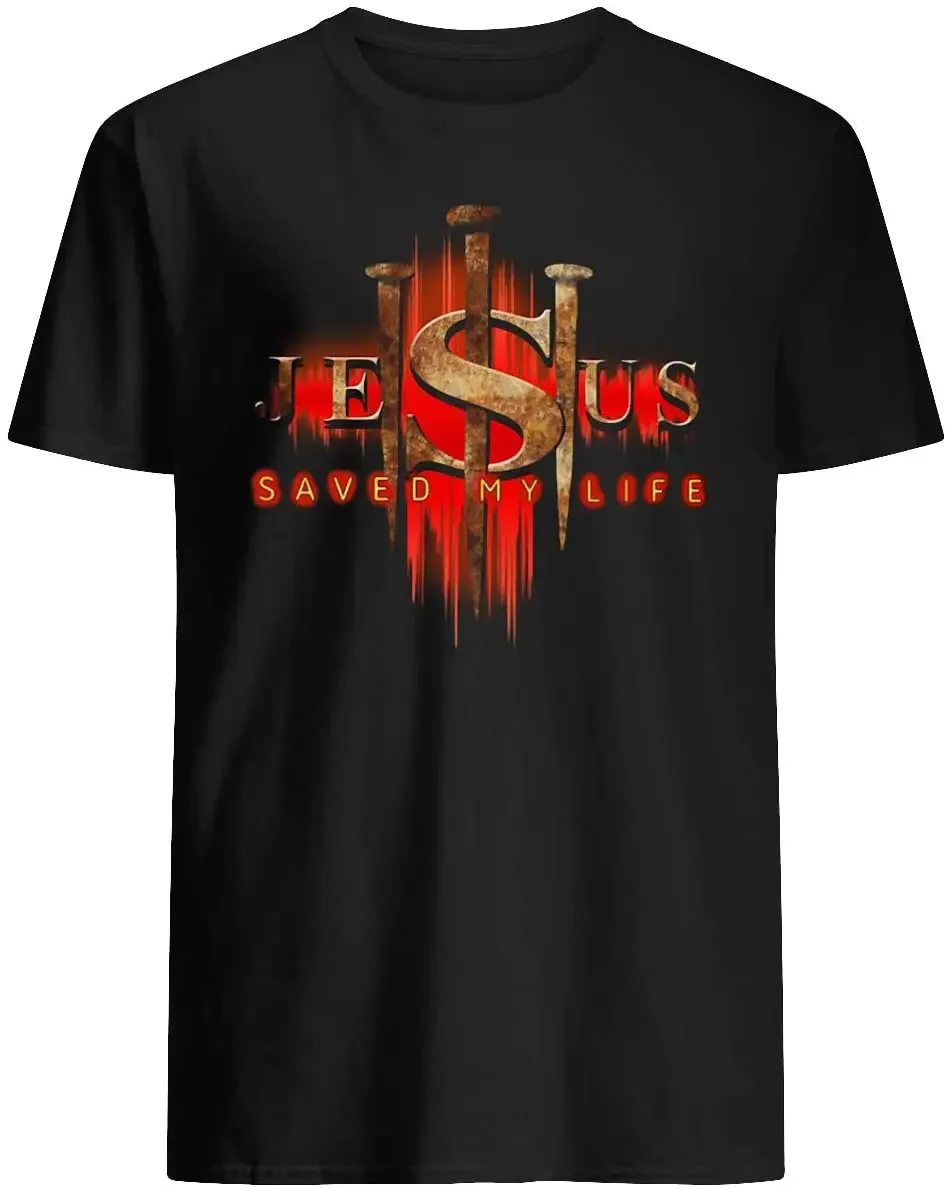 Jesus Saved My Life Warrior of Christ T-Shirt. Premium Cotton Short Sleeve O-Neck Mens T Shirt New S-3XL