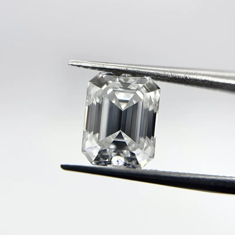 

Premium White Sapphire Emerald Cut Test Mohs Hardness Gems for Jewelry Making Collection DIY Stone Box Pack