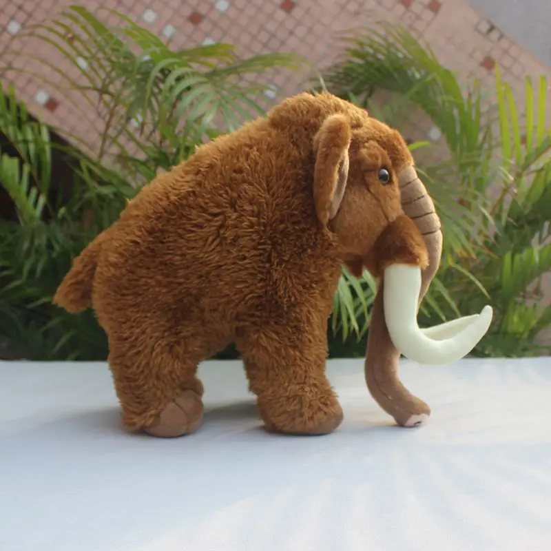 TAMMYFLYFLY أفخم ماموث نابض بالحياة ، 13 "الحيوانات المحشوة الماموث ، لعبة الفيل الناعمة القطيفة ، لعبة محشوة ، ألعاب محبوب #4