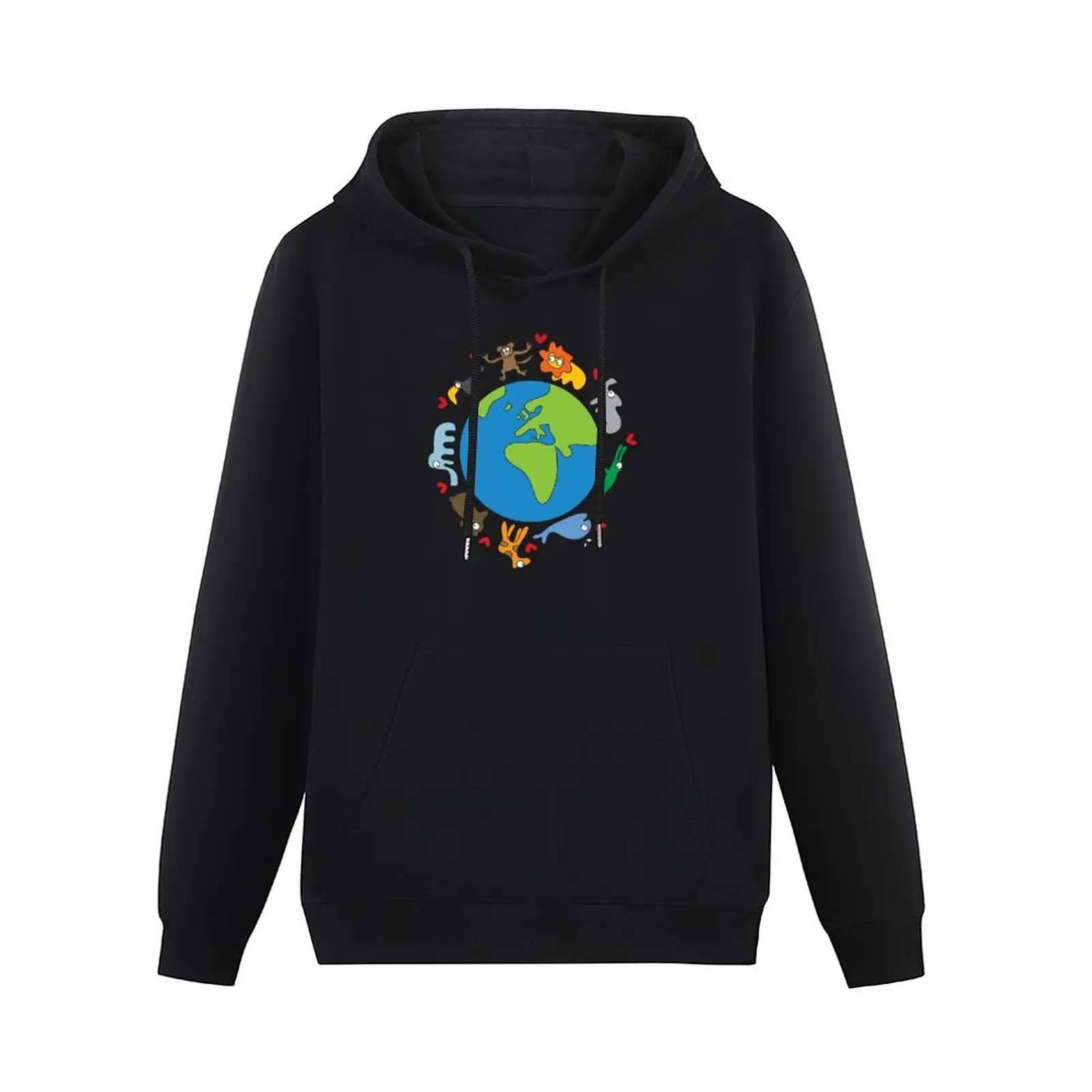 We Love Our Planet Animals Around The World ? fatfatin Pullover Hoodie men's clothing big size hoodie