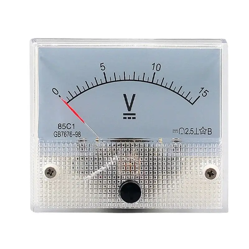 85C1-V Panel DC Voltage Volt Analog Gauge Meter Voltmeter 5V-1000V 85C1 Voltage Meter Voltmeter