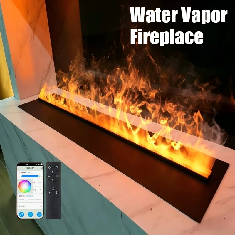 

304 Stainless Steel Water Vapor Fireplace Rustproof Durable Construction kamini electric fireplace Long Lifespan Fireplace