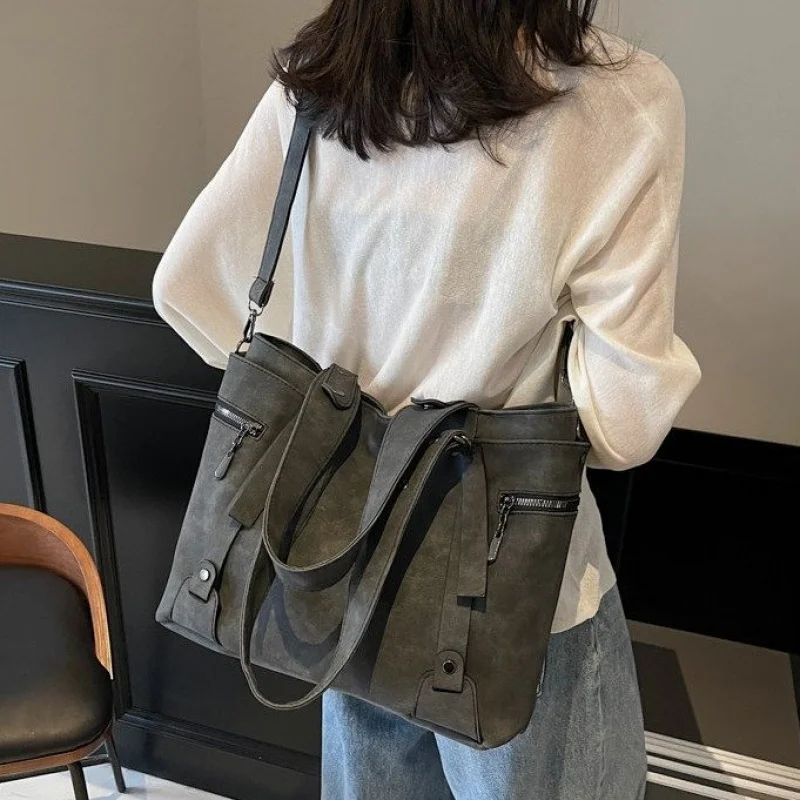 

Chic Designer Inspired Shoulder Bag Ladies, Genuine Leather Crossbody Messenger Purse Elegant Tote Handbag Women