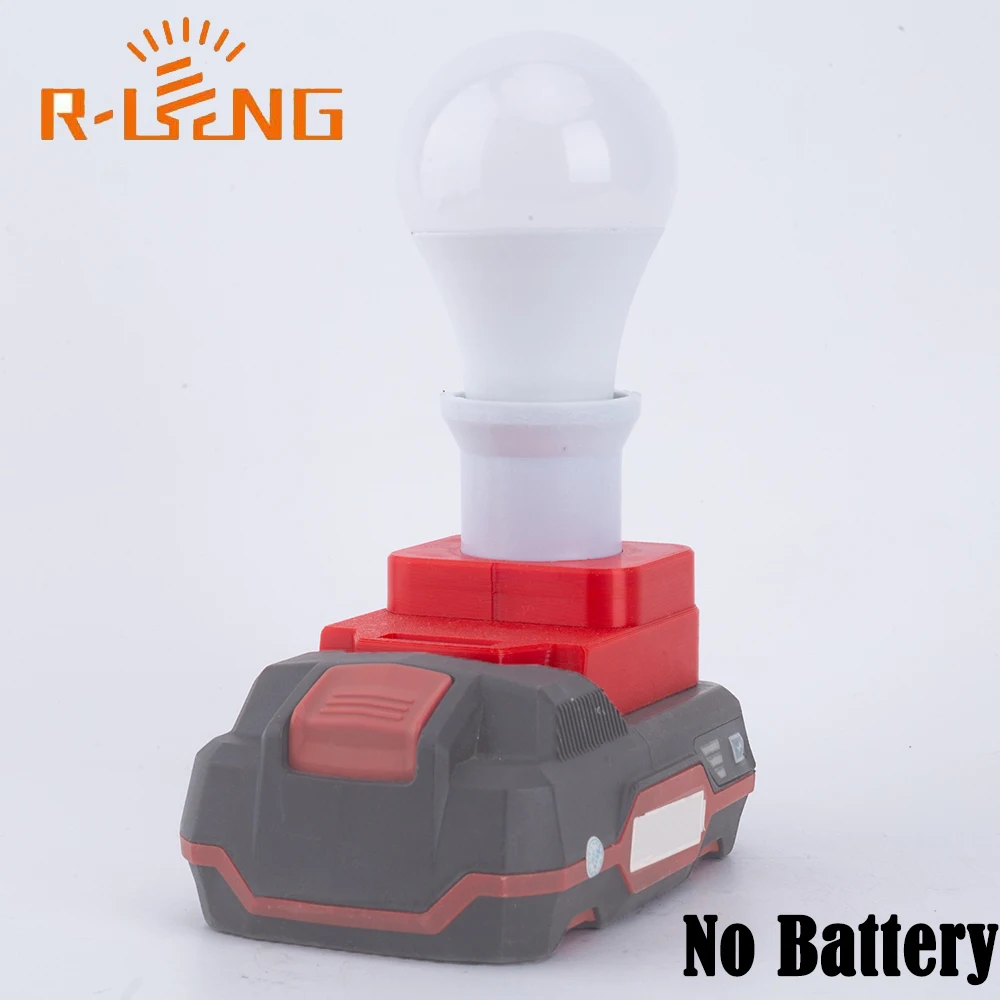 Led Luz de Trabalho Lâmpada E27 para Lidl Parkside X20v Equipe Bateria de Lítio Interior e Exterior Lâmpada de Luz Portátil sem Bateria 5w