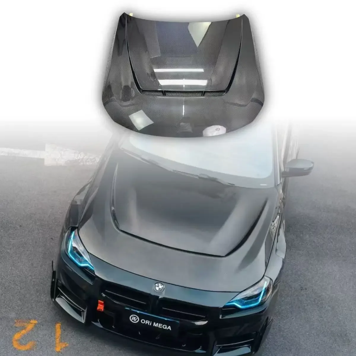 

Body Parts Bonnet Dry Carbon Fiber Hood For BMW G87 M2 2023 -up Coupe Lower Front Hood Body kit