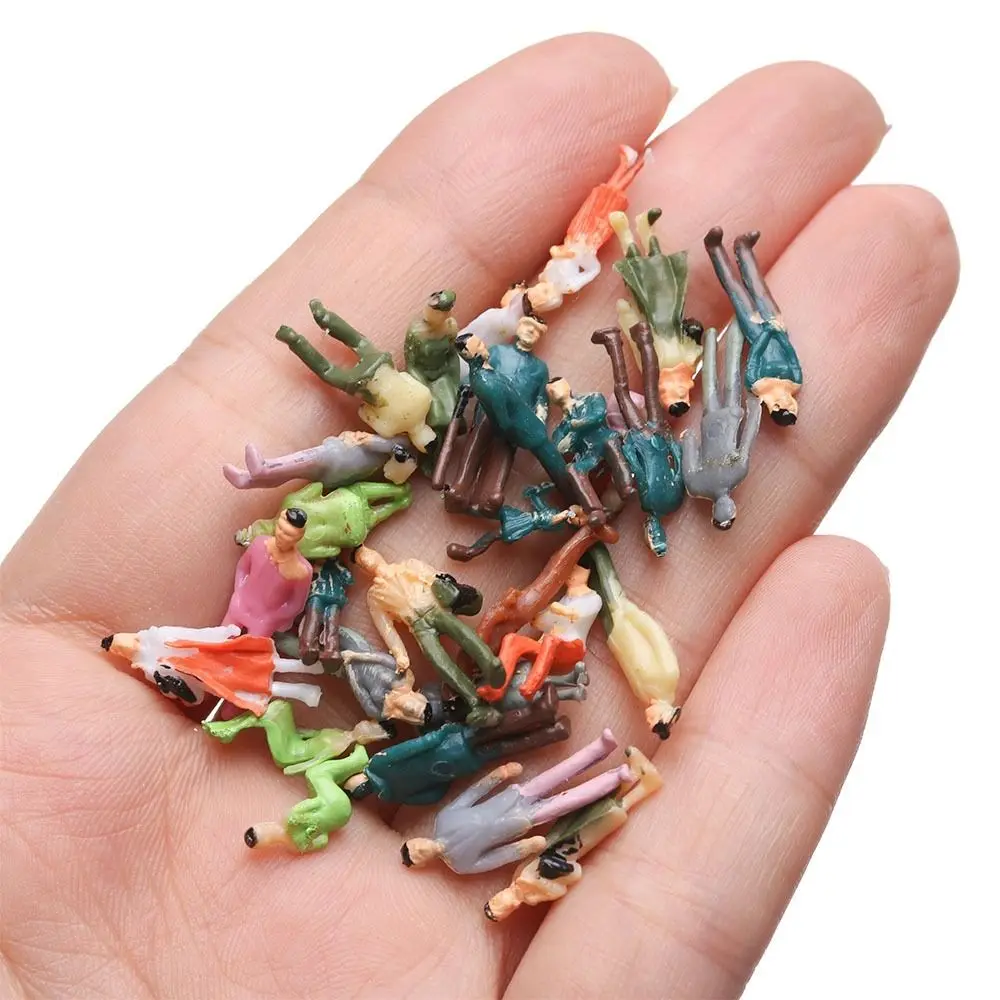 10/100pcs 1:200/1:150/1:100 Sand Table Model 1:75/1:50/1:30/1:25 Scale Mixed Color Building People Mixed Pose Handmade