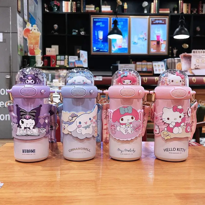

Kuromi Girl Sanrio Shining Thermal Cup Girls High-Pretty Water Cup Children Going to School Cute Cup Hot Sell Popular cute