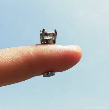 Drperfect 2對裝磁性耳環 316L不鏽鋼耳環 男女通用 無需耳洞 CZ 低過敏磁性人體飾品 6 最佳銷售 男士假耳環 - №2