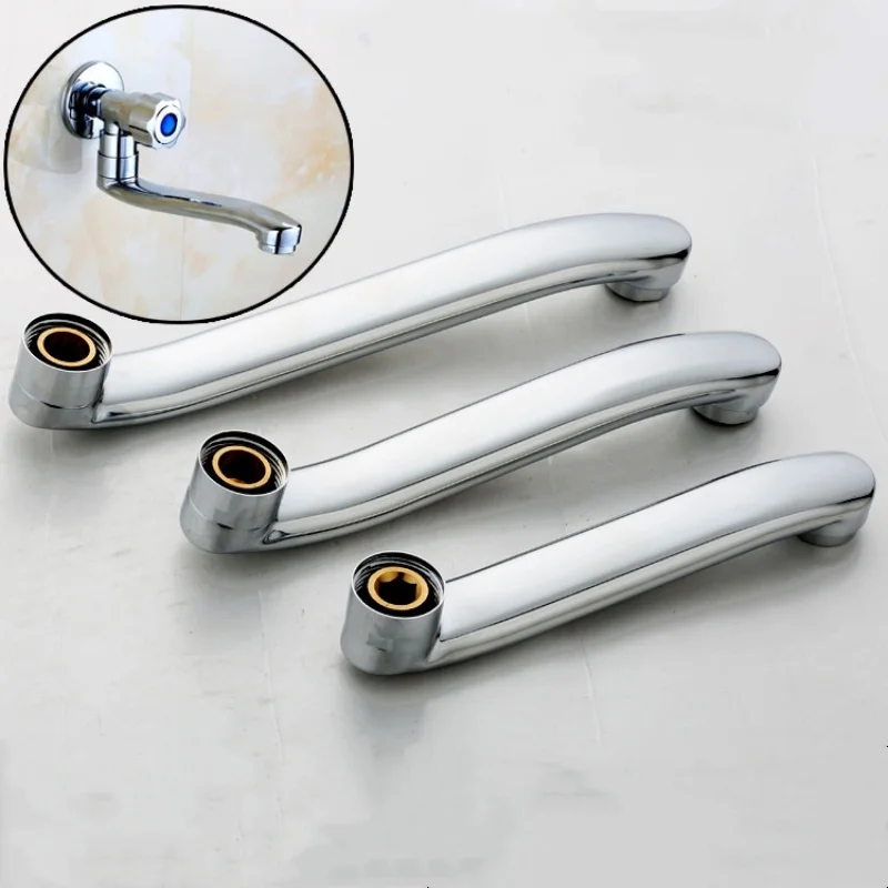 In-wall Kitchen Vegetable Basin Faucet Elbow Fittings Shower Shower S-type Horizontal Spout Bubbler Water Divider Pipes