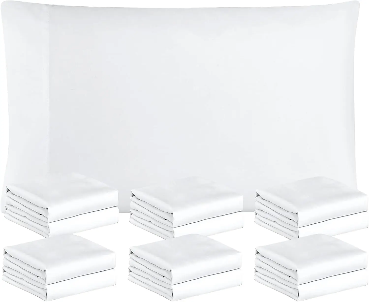 

Наволочки Queen Size, 12 штук, из мягкого микрофибрового материала с застежкой-конвертом, 20x30 дюймов, для дома и отелей