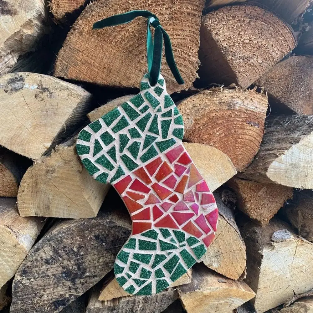 Decorative Iridescent Glass Mosaic Tiles Colorful Broken Pieces Broken Mosaic Glass Versatile Mosaic Art Decor Home Decor