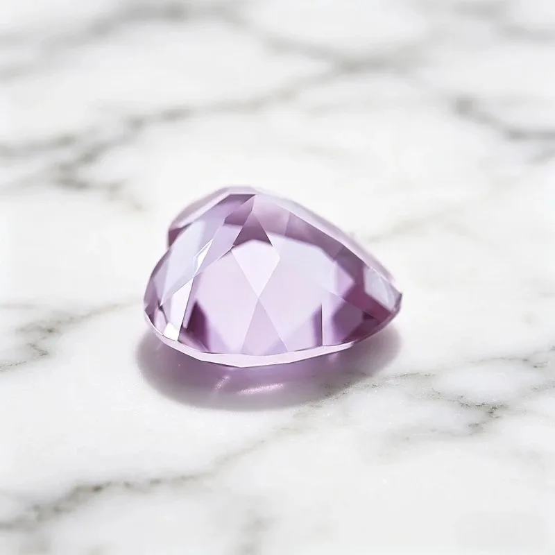 High Quality Lab Grown Alexandrite Heart Shape Charms Gemstone for DIY Advanced Jewelry Making Materials Selectable Certificate