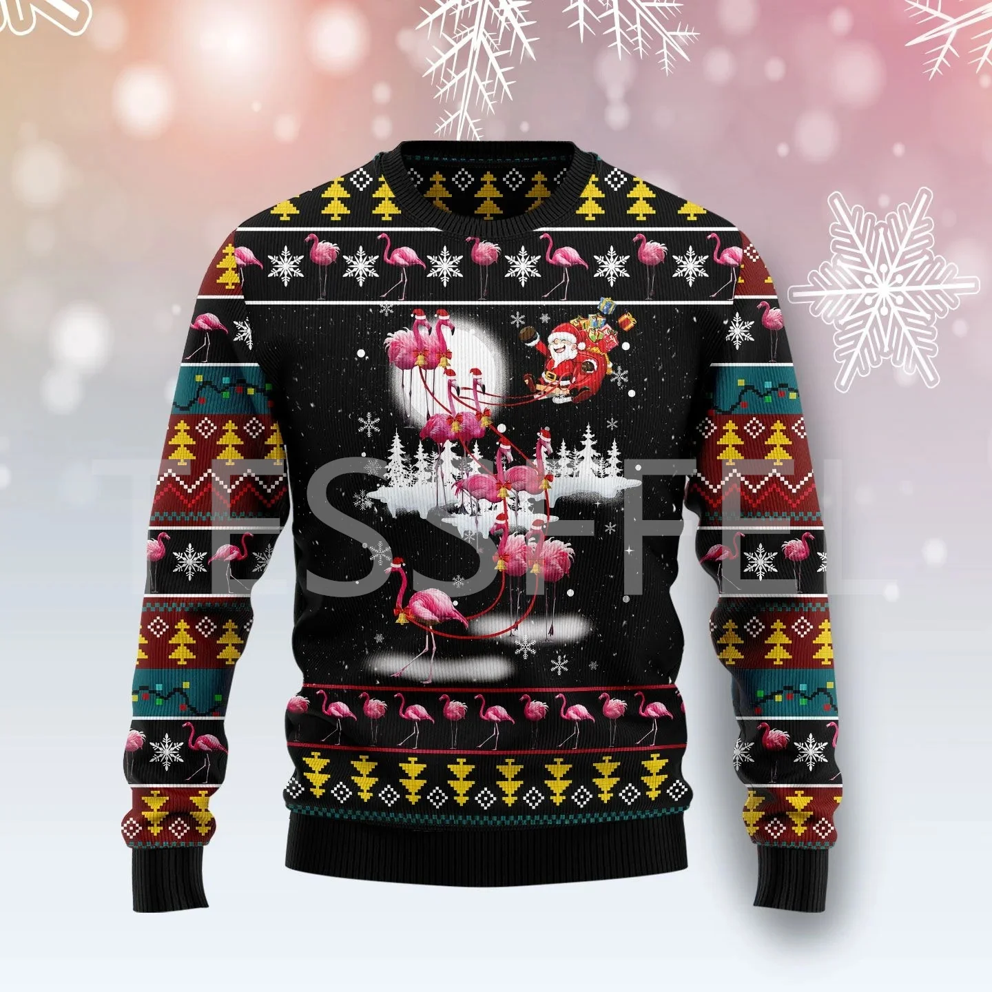 

Christmas Ugly Sweater Cartoon Dog Cat Santa Claus Tattoo Retro Long Sleeves 3DPrint Autumn Winter Pullover Harajuku Casual X5