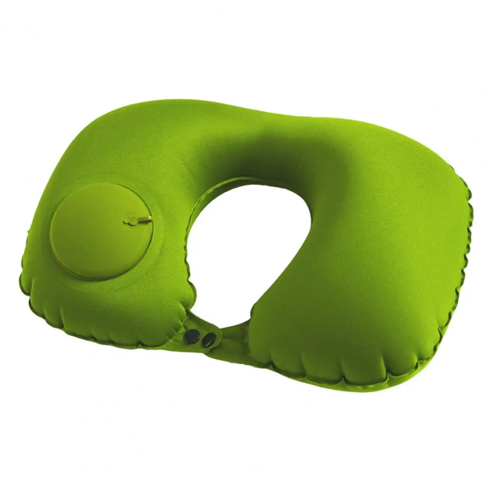 

Neck Pillow Practical Lint Free Washable Travel Neck Pillow Press-inflatable Cushion Car Accessories