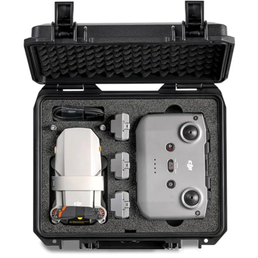 

Водонепроницаемый жесткий кейс для DJI Mini 4K/2 SE/2 Fly More Combo, профессиональный ударопрочный кейс для дрона с автоматической защитой IP67