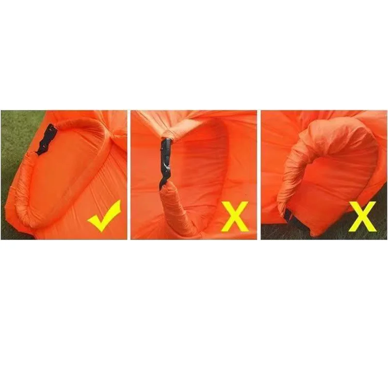 في الهواء الطلق المحمولة نفخ الأريكة للطي التخييم أريكة قابلة للنفخ أثاث خارجي نفخ المتسكع كسول أريكة قابلة للنفخ