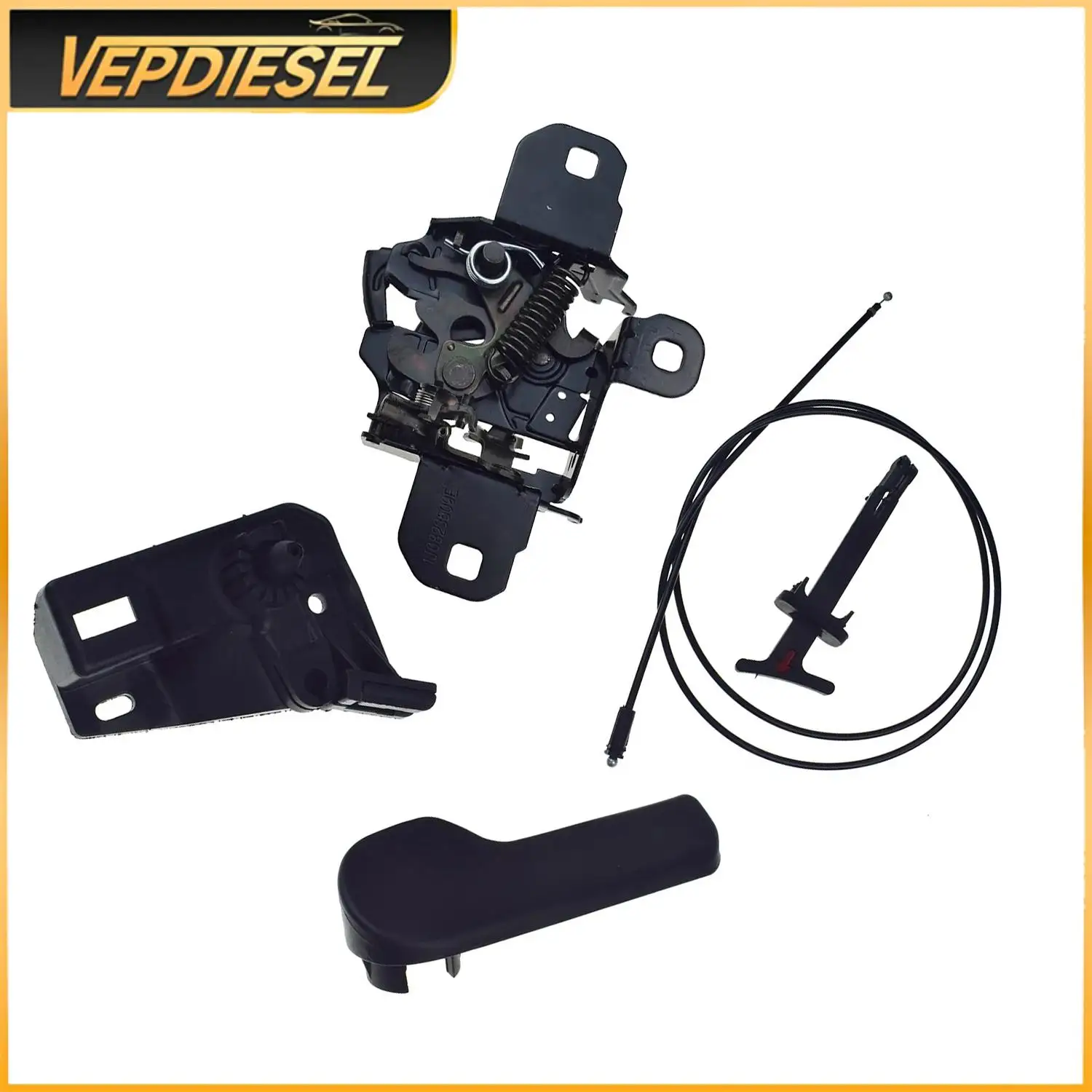 Hood Latch Pull Rod Release Handle Bracket Cable Kit 1J0823509C 1J0823509E For VW Eos Golf GTI Jetta Tiguan Passat CC Auto Parts