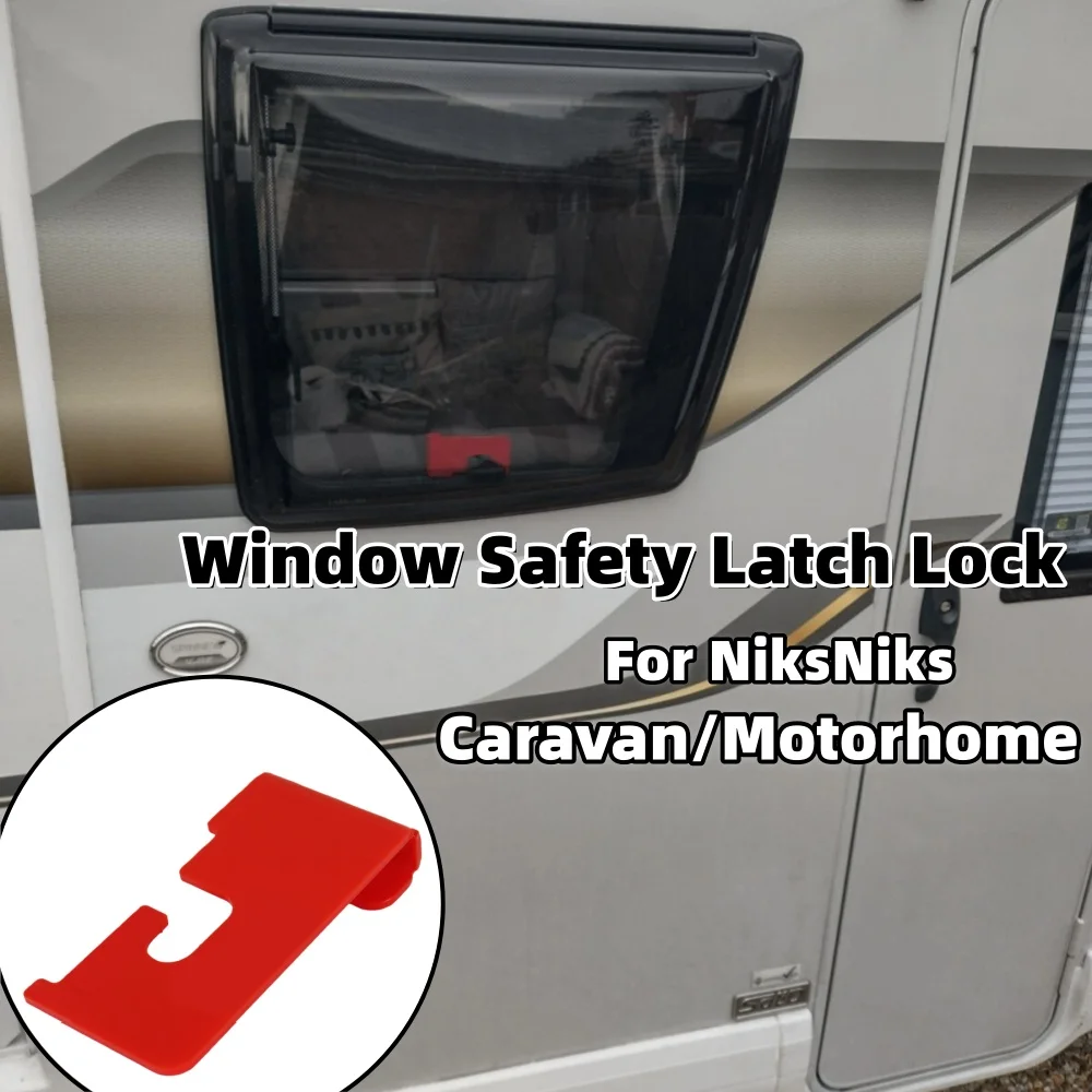 RV Window Safety Latch Lock Burglar-Proof Wind-Resistant Blok Plate RV Interior Part For NiksNiks Caravan Campers Motorhome