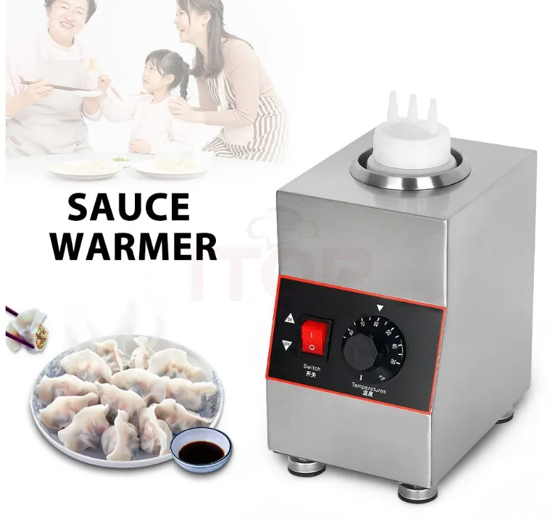 Commercial Chocolate Heater Sauce Warmer Electric Stainless Steel 1Bottles Soy Jam Heater Filling Machine