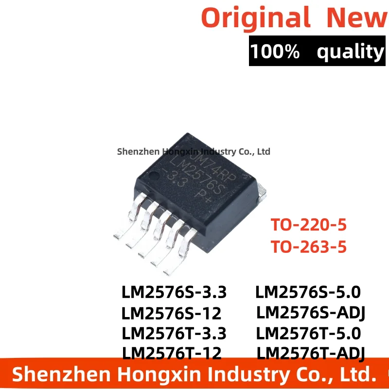 

10pcs LM2596S LM2576S LM2596S-3.3 LM2596S-5.0 LM2596S-12 LM2596S-ADJ LM2576S-3.3 LM2576S-5.0 LM2576S-12 LM2576S-ADJ TO-263