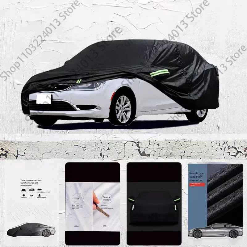 

For Chrysler 200 Anti-UV Sun Shade Rain Snow Resistant Dustproof Black Cover Car umbrella Full Car Cover Outdoor Protection